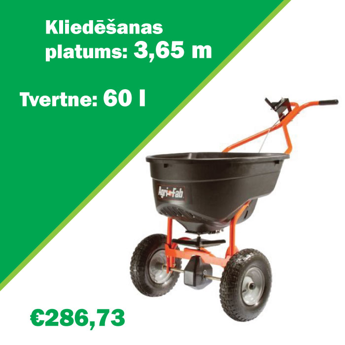 Mehāniskais kliedētājs, stumjamais mēslojuma kaisītājs